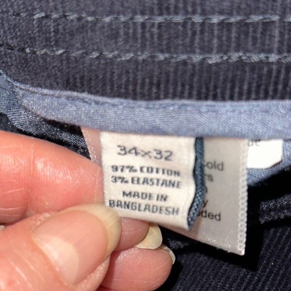 Joseph Abboud Dark Blue Corduroy Pants - Picture 7 of 8